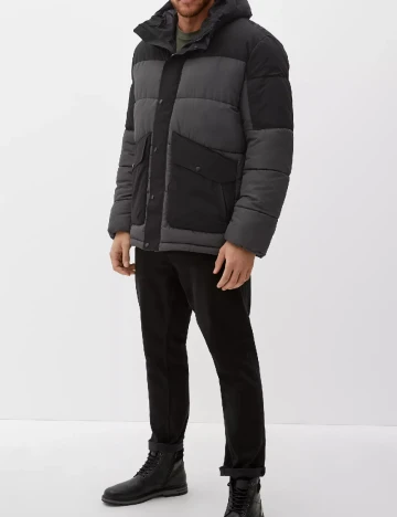 Geaca s.Oliver Plus Size Men, gri