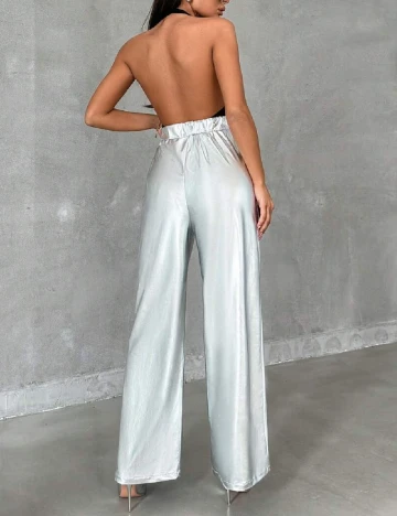 Pantaloni Miss Quull, argintiu