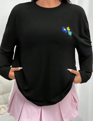 
						Bluza SHEIN CURVE, negru