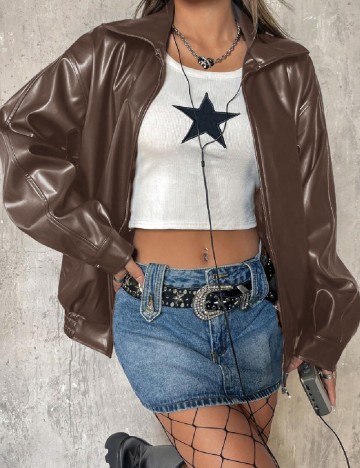 
						Jacheta Oversize SHEIN, maro