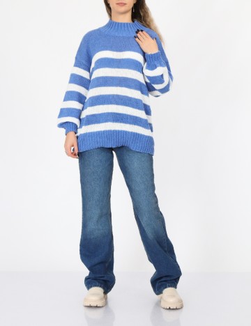 
						Pulover Oversize SHEIN, albastru