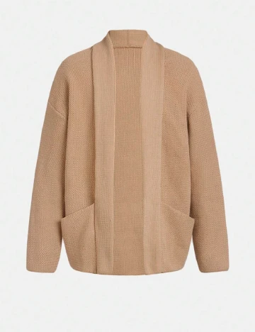 Cardigan Shein Kids, maro deschis Maro