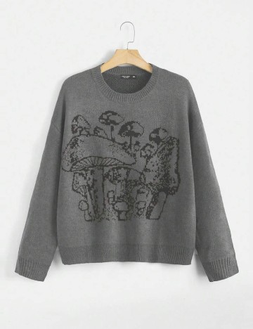 
						Pulover SHEIN CURVE, gri