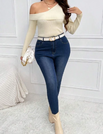 Bluza SHEIN CURVE, crem