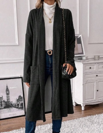 
						Cardigan SHEIN, gri inchis
