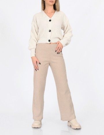 
						Pantaloni SHEIN, crem