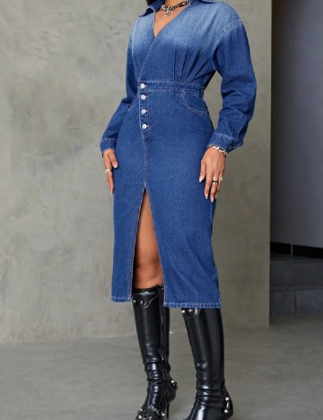 Rochie medie SHEIN, albastru
