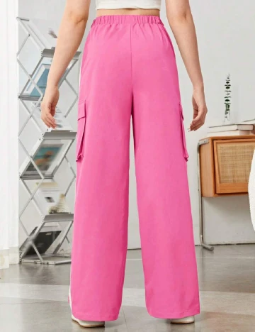 Pantaloni Shein Kids, roz Roz