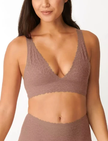 Bustiera Sloggi by Triumph, roz pudra inchis Roz