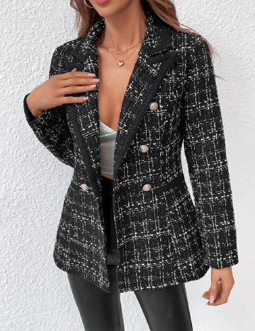 Sacou SHEIN, negru Negru