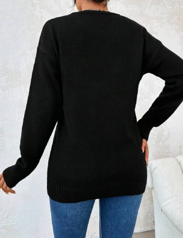 Pulover SHEIN, negru Negru