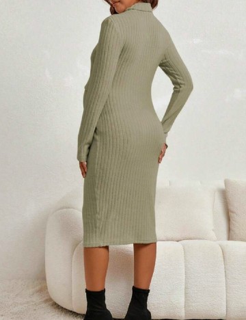 Rochie medie SHEIN Maternity, verde