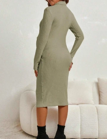 Rochie medie SHEIN Maternity, verde