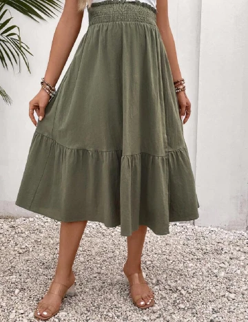 Fusta SHEIN Maternity, verde Verde