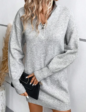 Rochie scurta SHEIN, gri Gri