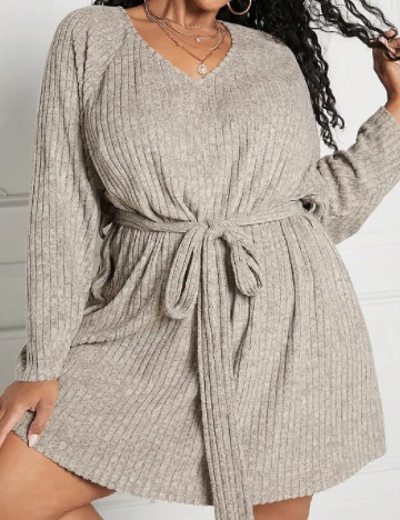 Rochie scurta SHEIN CURVE, gri