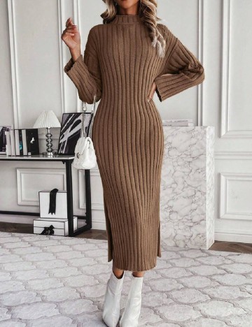 
						Rochie medie SHEIN, maro