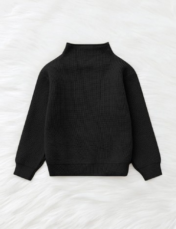 Pulover Shein Kids, negru