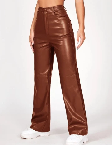 Pantaloni SHEIN, maro