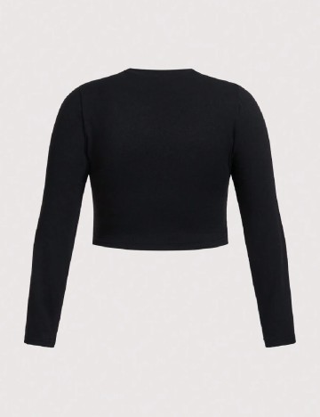Top SHEIN CURVE, negru