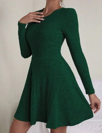 Rochie scurta SHEIN, verde