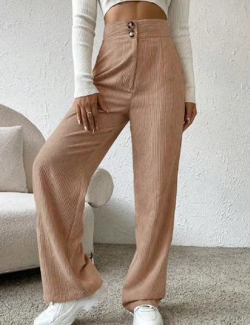 Pantaloni SHEIN, maro deschis