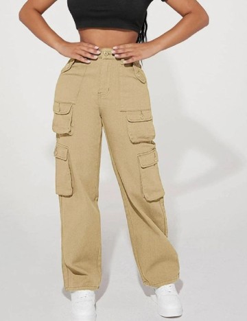 
						Pantaloni SHEIN, crem
