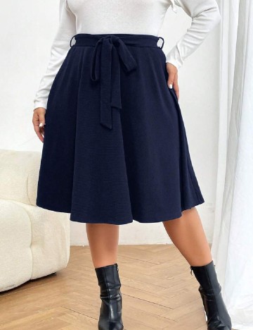 
						Fusta SHEIN CURVE, bleumarin