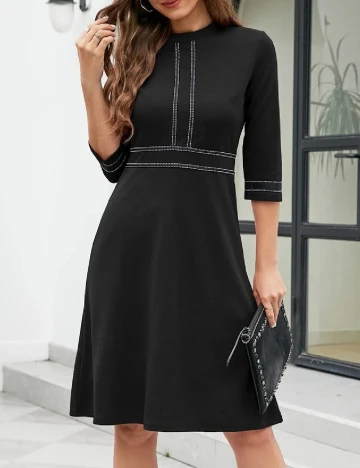Rochie scurta Homeyee, negru