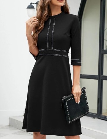 Rochie scurta Homeyee, negru