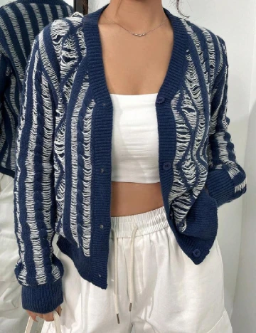 Cardigan SHEIN, albastru