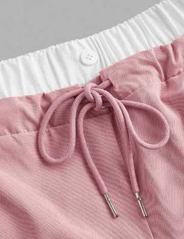 Pantaloni SHEIN, roz
