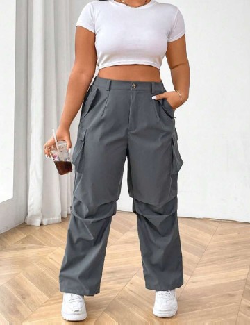 
						Pantaloni SHEIN CURVE, gri