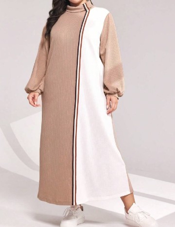 
						Rochie lunga SHEIN CURVE, maro deschis