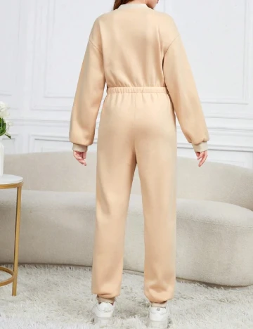 Salopeta Shein Kids, crem