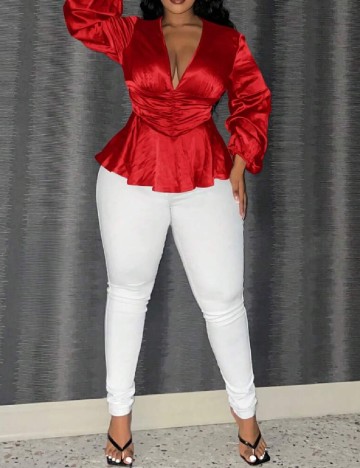 
						Bluza SHEIN CURVE, rosu
