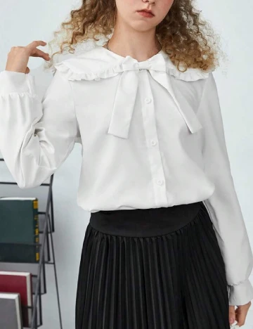 Camasa Shein Kids, alb