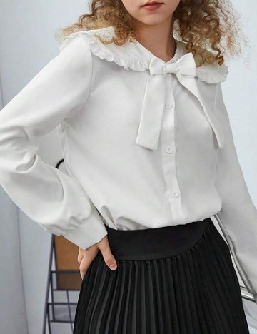 Camasa Shein Kids, alb