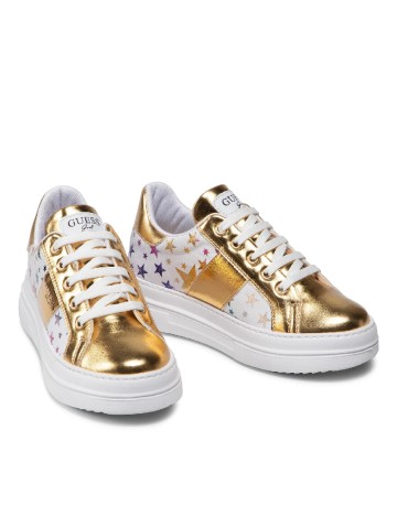 
						Adidasi Guess, alb/auriu