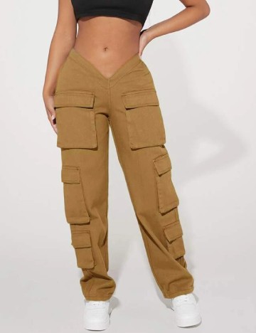 
						Pantaloni SHEIN, maro