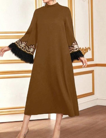 Rochie medie SHEIN, maro