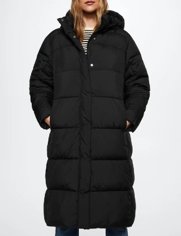 Geaca Mango, negru Negru
