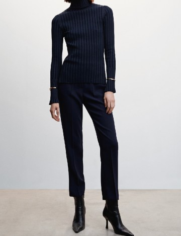 
						Pantaloni Mango, bleumarin