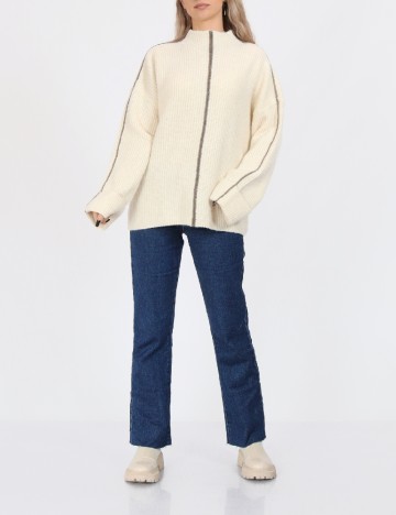 
						Pulover Vero Moda, ecru