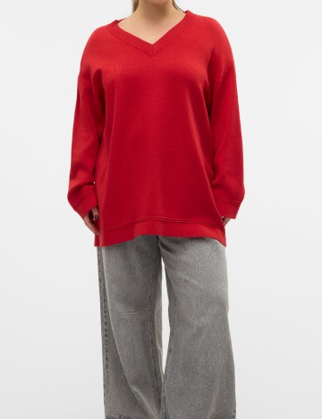 
						Pulover Vero Moda Curve, rosu