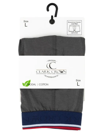 Boxeri Clark Crown, gri, M Gri