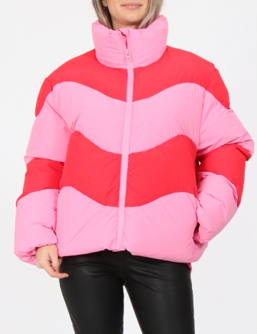 
						Geaca Vero Moda, roz/rosu