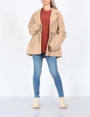 Jacheta Vero Moda, bej Crem