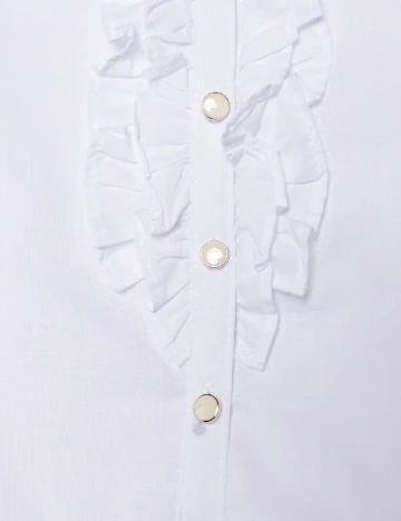 Camasa Cool Club, alb Alb