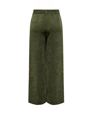 Pantaloni Jacqueline de Yong, verde inchis